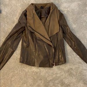 Brown pleather jacket